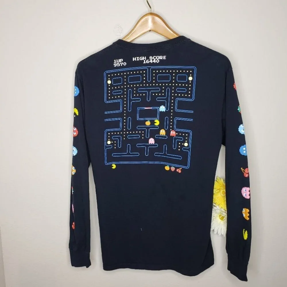Pac-Man graphic t-shirt black size Medium - Picture 9 of 12